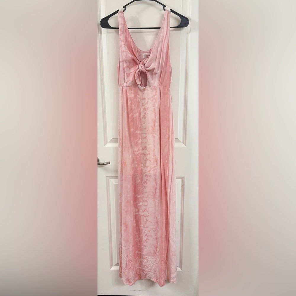 Travis Mathew City to Shore Pink Maxi Dress